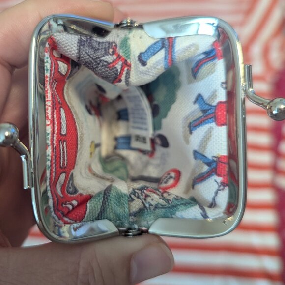 Cath Kidston Coin Purse British Royal Guard Telephone Booth Beefeater Bag - Picture 3 of 6